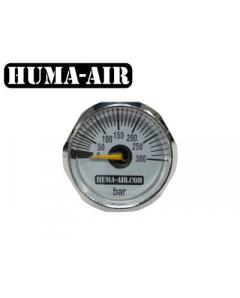 Mini pressure gauge 25 mm. 300 bar scale