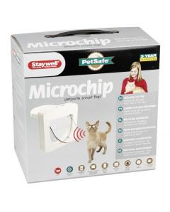 Petporte cat flap with microchip