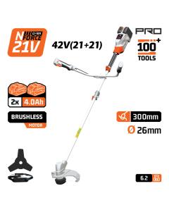 Θαμνοκοπτικό Brushless Μπαταρίας 42V NAKAYAMA Pro EC4611X44,Li-Ion,2x4Ah,30cm Μεσινέζα