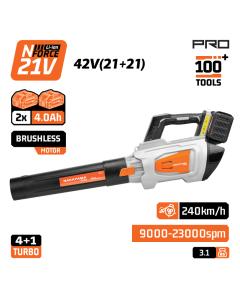 Φυσητήρας Brushless Mπαταρίας 42V,NAKAYAMA Pro EC1719X44 ,Li-Ion,2x4.0Ah,240kmh