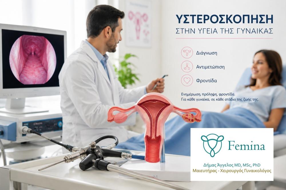 Hysteroscopy in Preveza — Specialized Diagnosis and Treatment of Intrauterine Conditions | Femina — Dimas Angelos MD, MSc, PhD