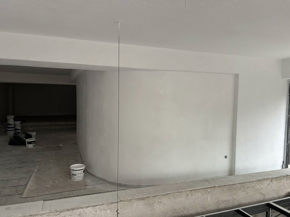 Περιποιηση Τοίχου Καμπύλη & Σκάλας η οποία ήταν μόνο μπετόν {noPicture}