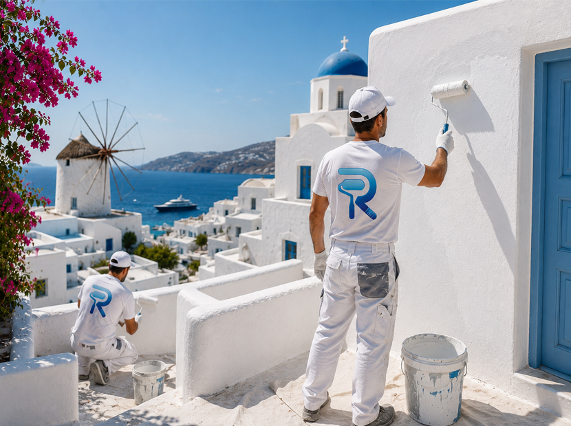 Ελαιοχρωματιστές στη Μύκονο